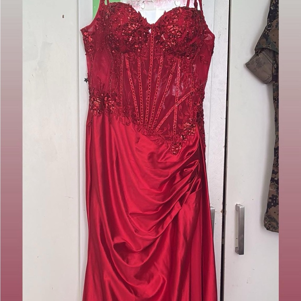 Stunning LaDivine Laced Prom Dress